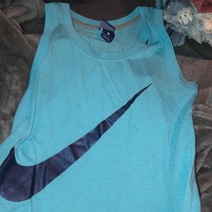 blue nike tank top